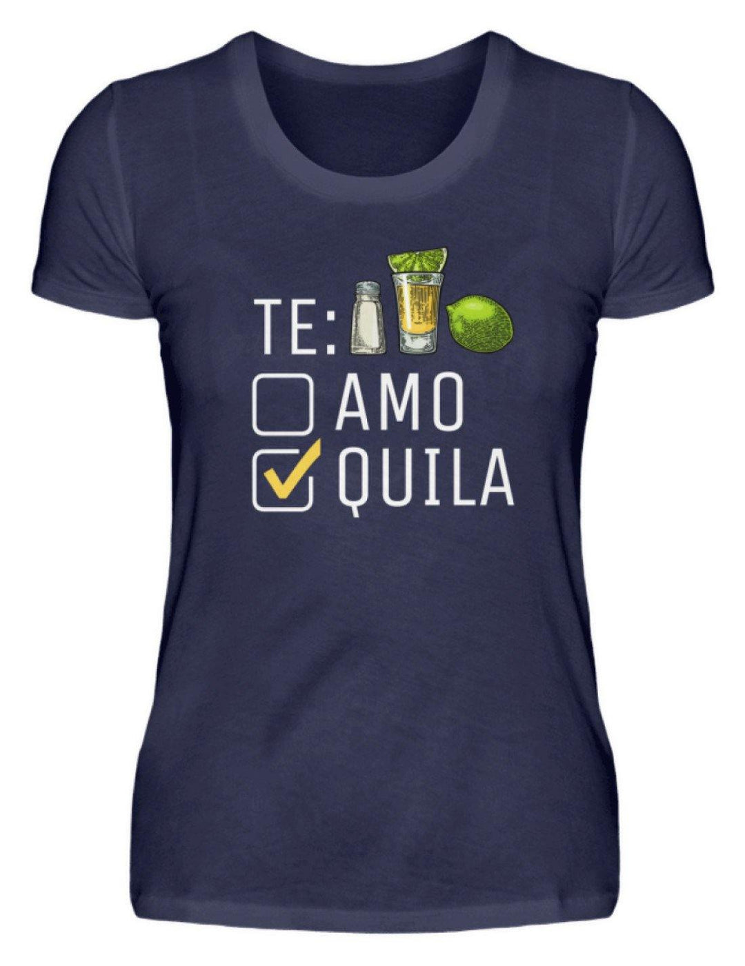 Tequila Te:amo Te:qulia   - Damenshirt - Words on Shirts