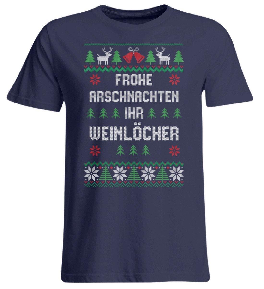 Frohe Arschnachten - Words on Shirts  - Übergrößenshirt