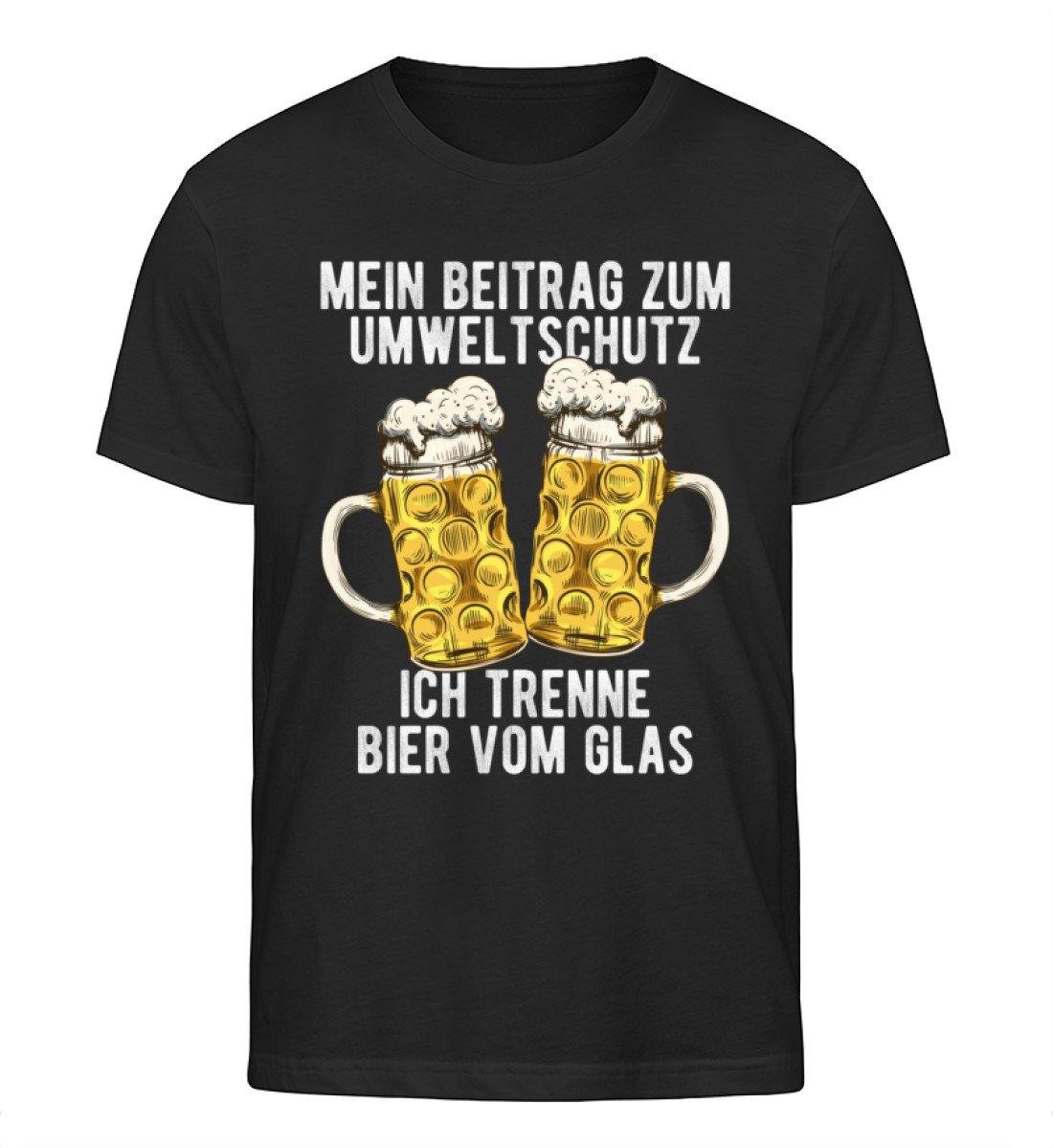 Umweltschutz - Trenne Bier vom Glas  - Herren Organic Shirt