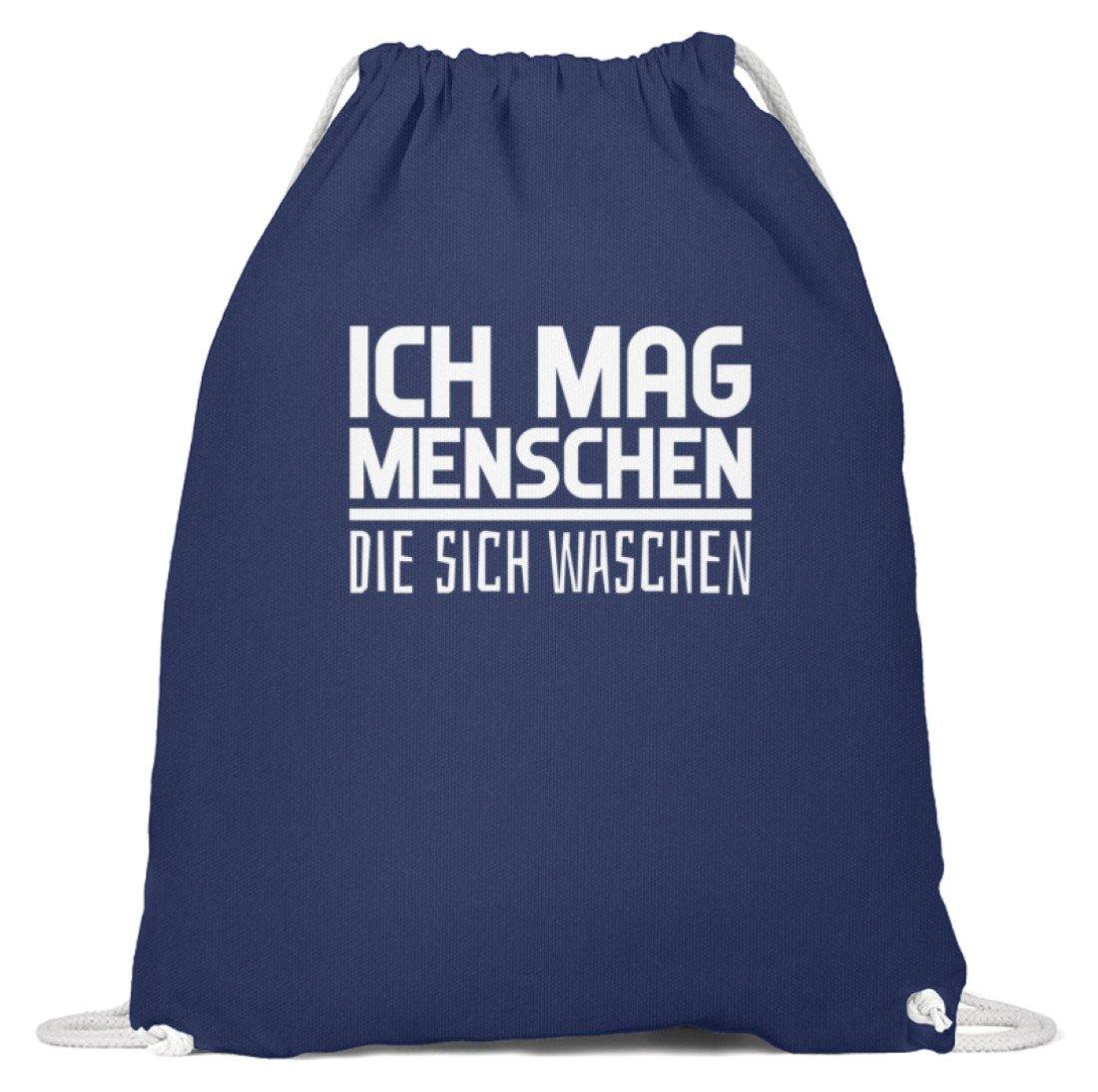 Ich mag Menschen - Words on Shirts  - Baumwoll Gymsac