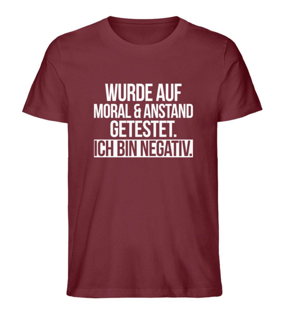 Moral & Anstand getestet - Negativ  - Herren Premium Organic Shirt