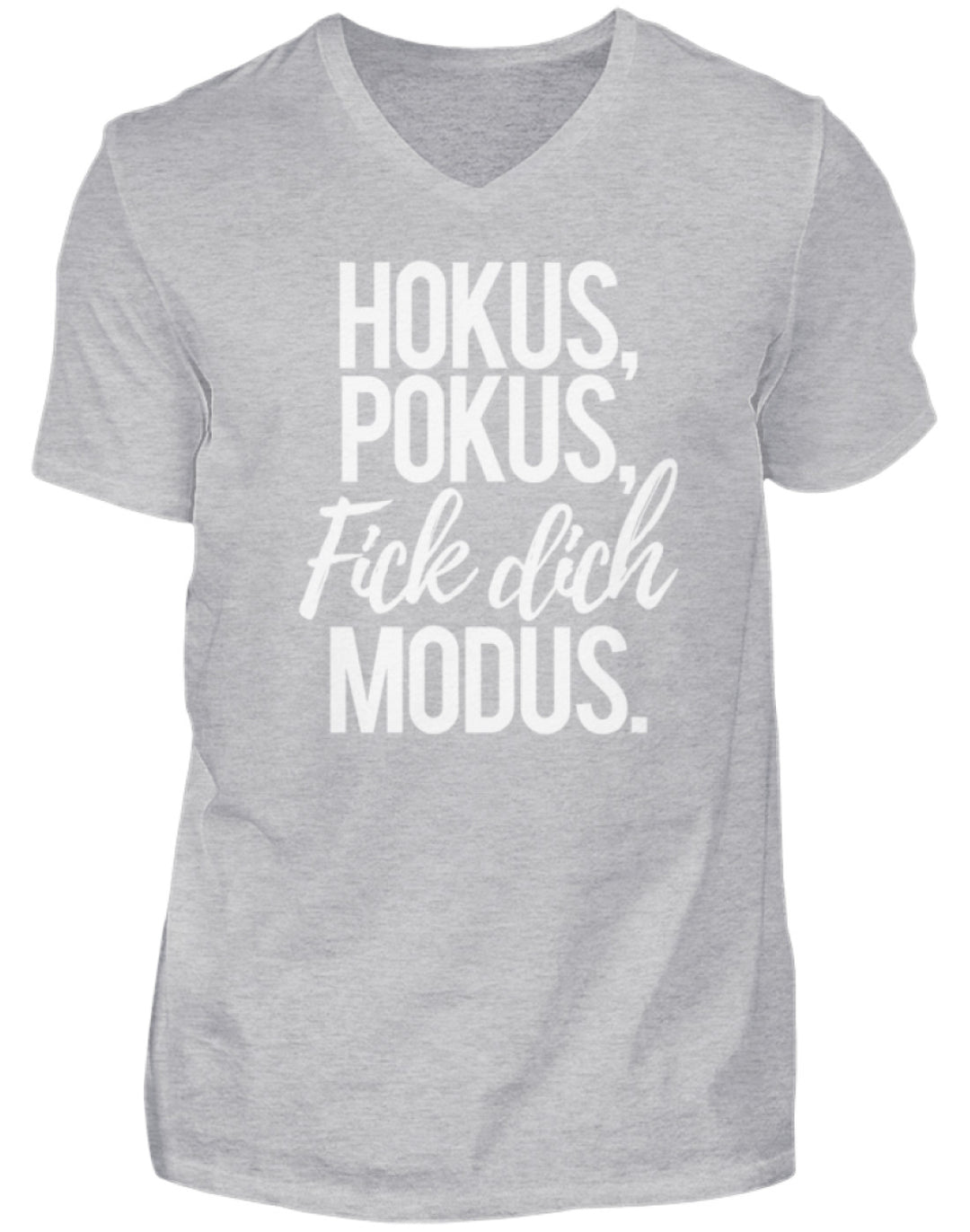 Hokus Pokus F*** Dich Modus  - Herren V-Neck Shirt - Words on Shirts