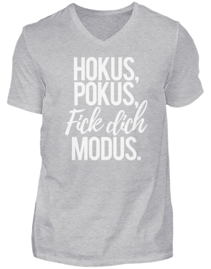 Hokus Pokus F*** Dich Modus  - Herren V-Neck Shirt - Words on Shirts