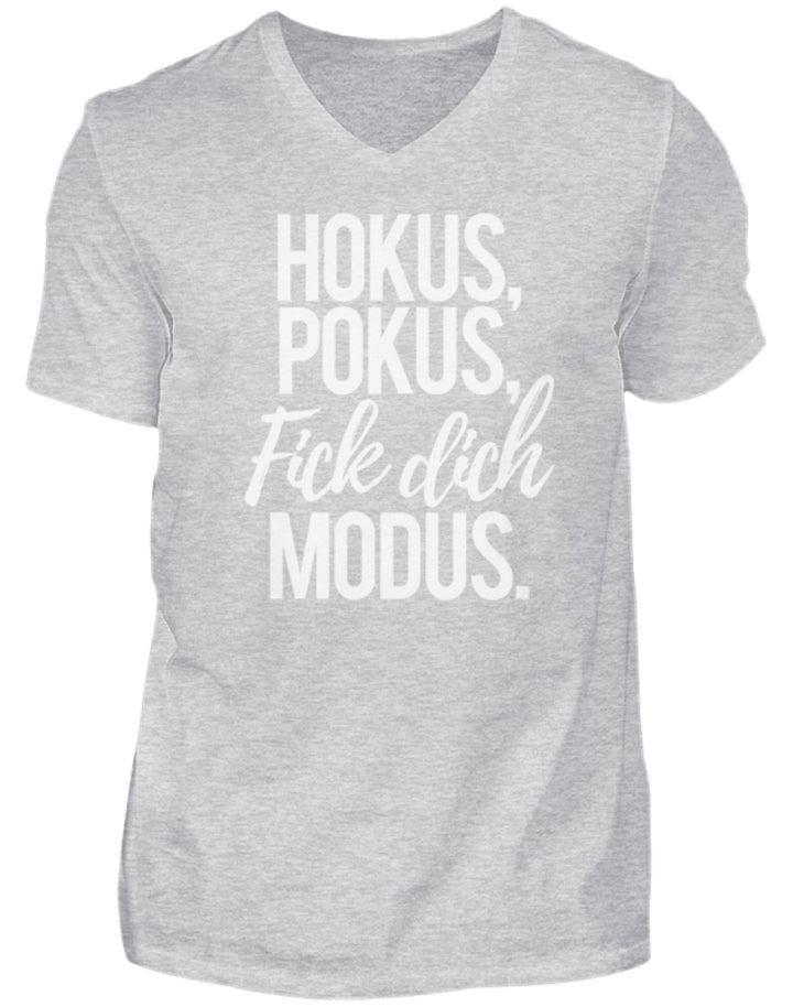 Hokus Pokus F*** Dich Modus  - Herren V-Neck Shirt - Words on Shirts