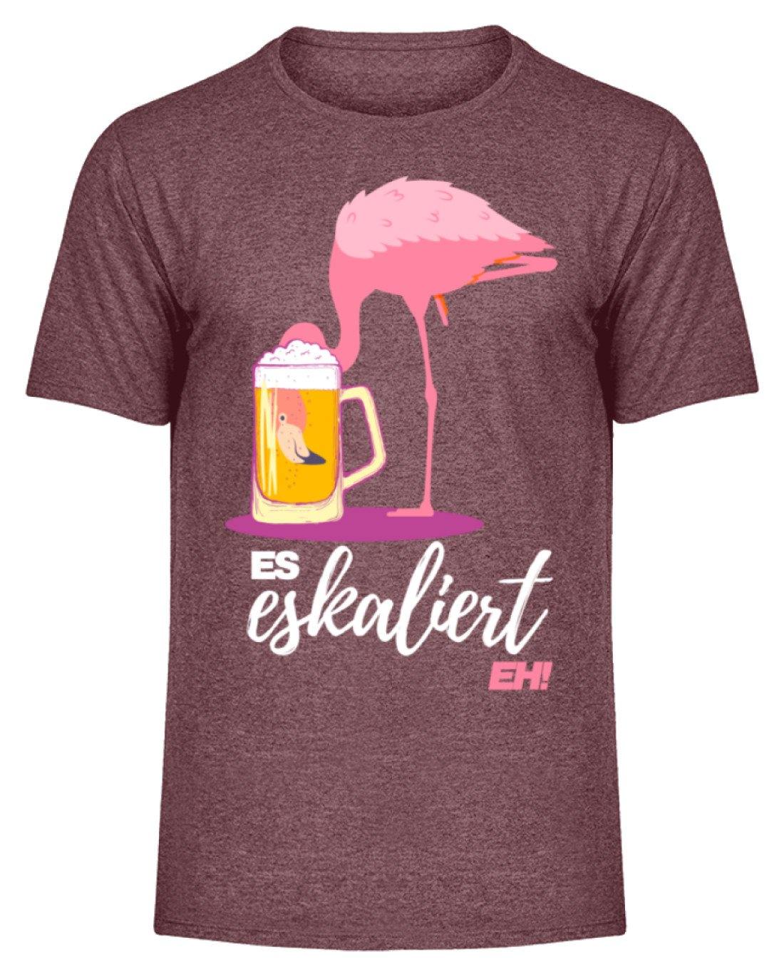 Es Eskaliert Eh - Flamingo  - Herren Melange Shirt