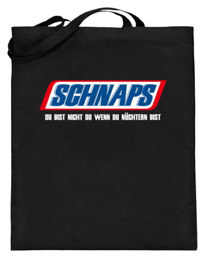 Schnaps - Wenn du nüchtern bist  - Jutebeutel (mit langen Henkeln) - Words on Shirts Sag es mit dem Mittelfinger Shirts Hoodies Sweatshirt Taschen Gymsack Spruch Sprüche Statement