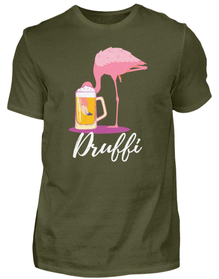 Flamingo Druffi - Words on Shirt  - Herren Shirt - Words on Shirts Sag es mit dem Mittelfinger Shirts Hoodies Sweatshirt Taschen Gymsack Spruch Sprüche Statement