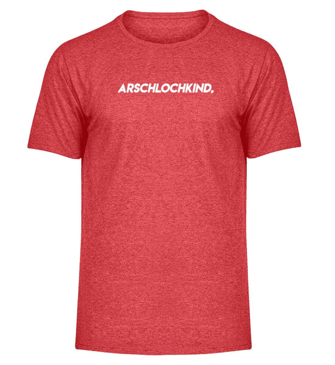 Arschlochkind  Words on Shirts - PR  - Herren Melange Shirt