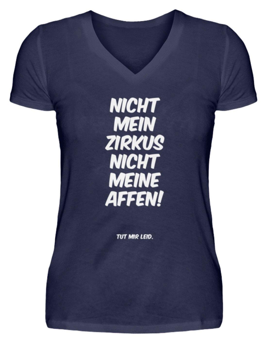 Nicht mein Zirkus, nicht meine Affen. - Words on Shirts  - V-Neck Damenshirt
