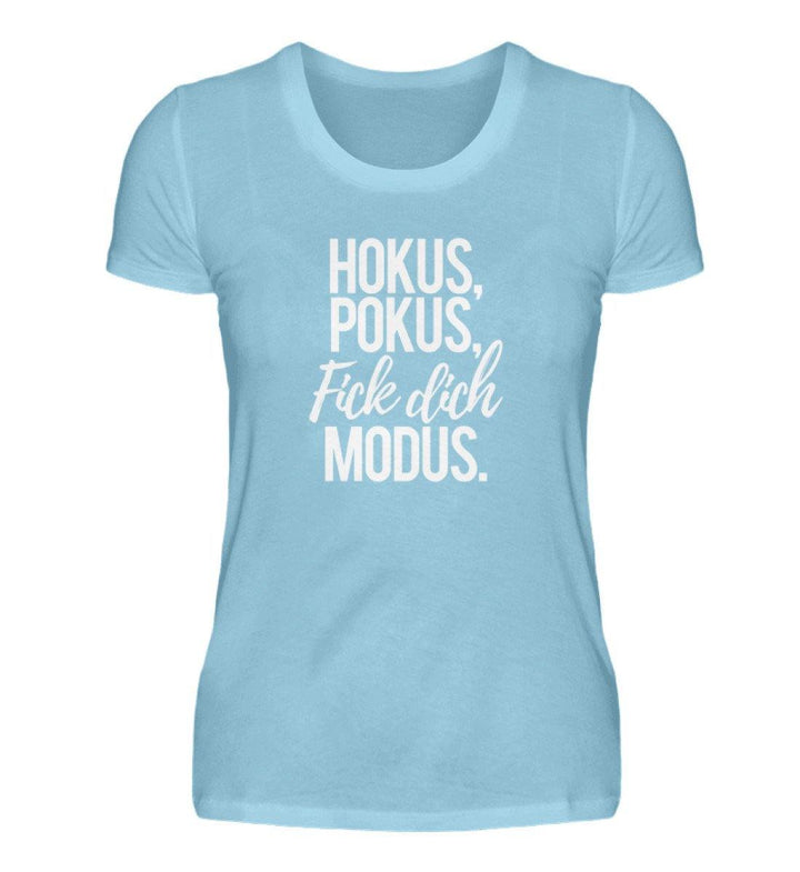 Fick dich Modus -  Words on Shirts - PR  - Damen Premiumshirt - Words on Shirts Sag es mit dem Mittelfinger Shirts Hoodies Sweatshirt Taschen Gymsack Spruch Sprüche Statement