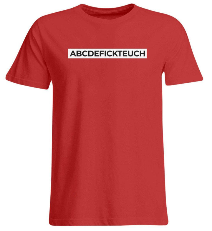 ABCDEFICKTEUCH - Words on Shirts  - Übergrößenshirt - Words on Shirts Sag es mit dem Mittelfinger Shirts Hoodies Sweatshirt Taschen Gymsack Spruch Sprüche Statement