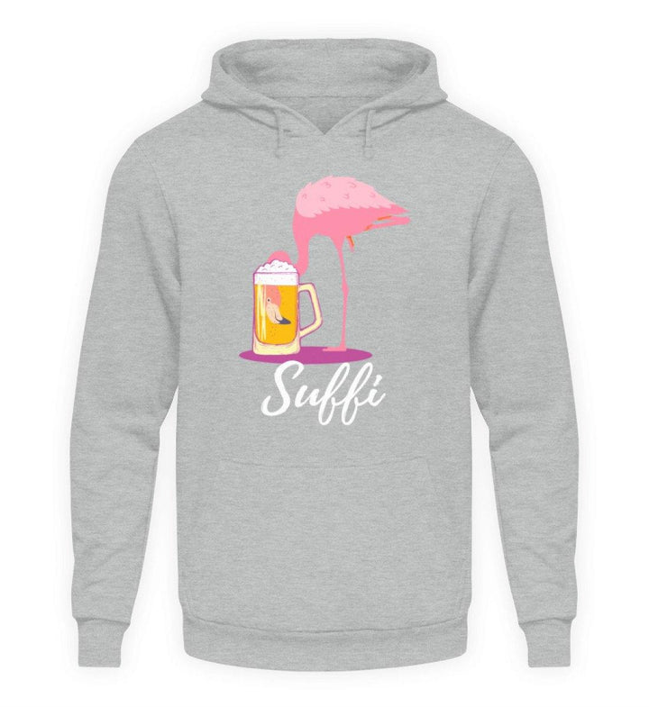 Flamingo Suffi - Words on Shirt  - Unisex Kapuzenpullover Hoodie - Words on Shirts Sag es mit dem Mittelfinger Shirts Hoodies Sweatshirt Taschen Gymsack Spruch Sprüche Statement