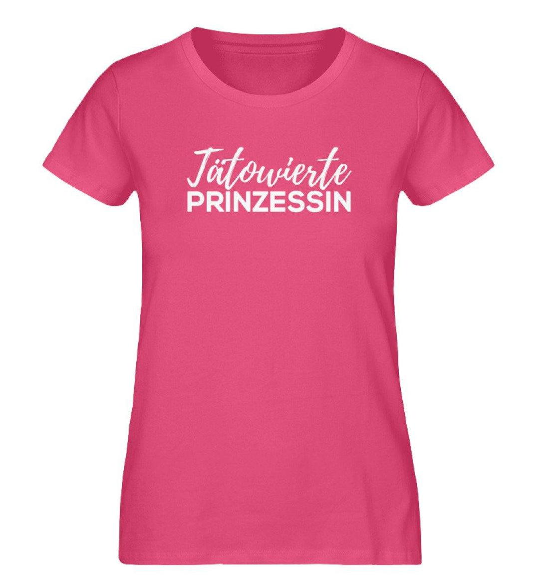 Tätowierte Prinzessin - Damen Premium Organic Shirt - Words on Shirts Sag es mit dem Mittelfinger Shirts Hoodies Sweatshirt Taschen Gymsack Spruch Sprüche Statement