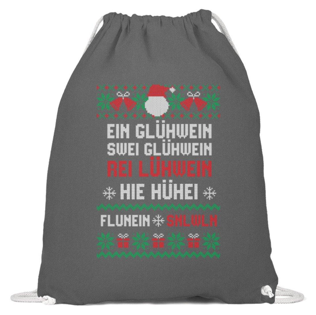 1 2 3 4 5 6 Glühwein - Words on Shirts  - Baumwoll Gymsac - Words on Shirts Sag es mit dem Mittelfinger Shirts Hoodies Sweatshirt Taschen Gymsack Spruch Sprüche Statement