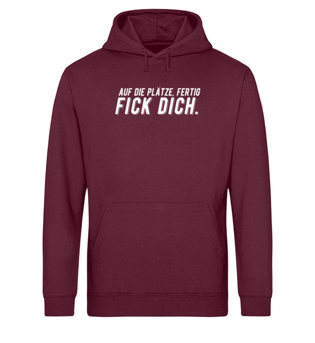 Auf die Plätze, fertig, F*ck dich  - Unisex Organic Hoodie