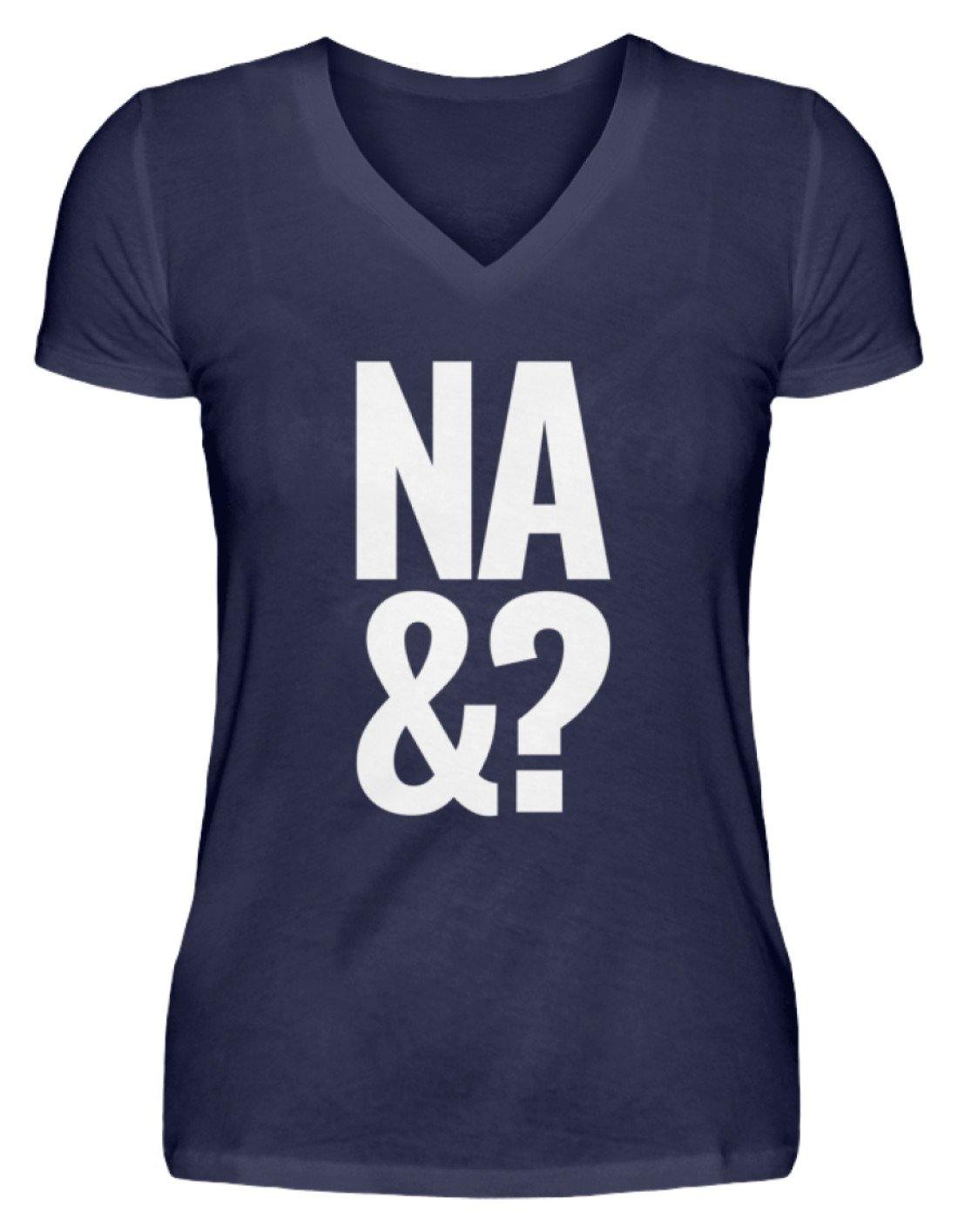 Na & - Words on Shirts  - V-Neck Damenshirt