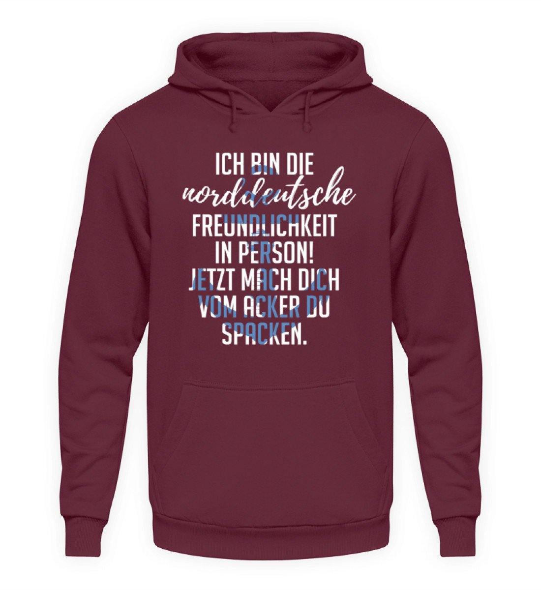 Norddeutsche Freundlichkeit  - Unisex Kapuzenpullover Hoodie