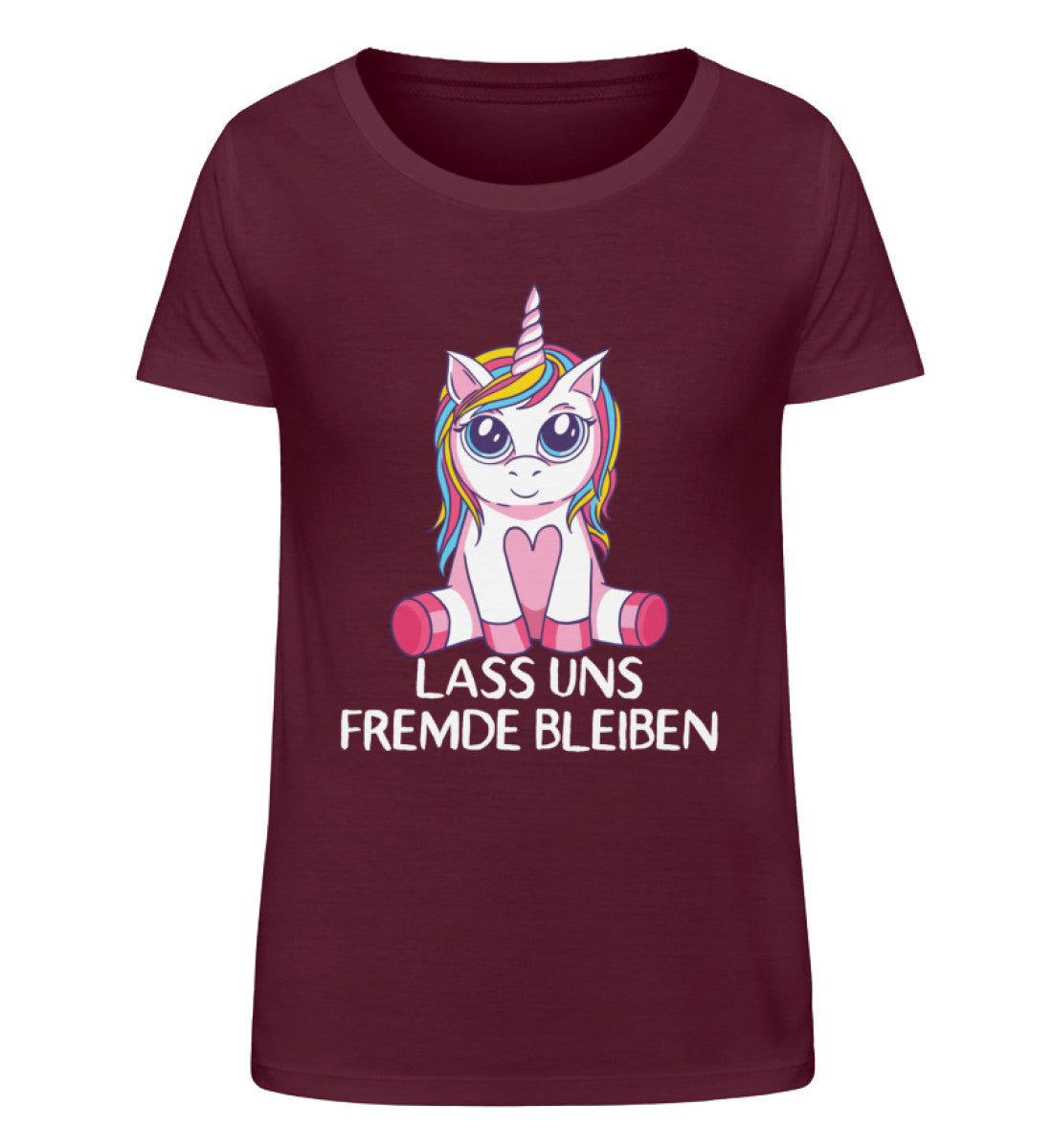 Lass uns fremde bleiben - Einhorn - TF  - Damen Organic Shirt
