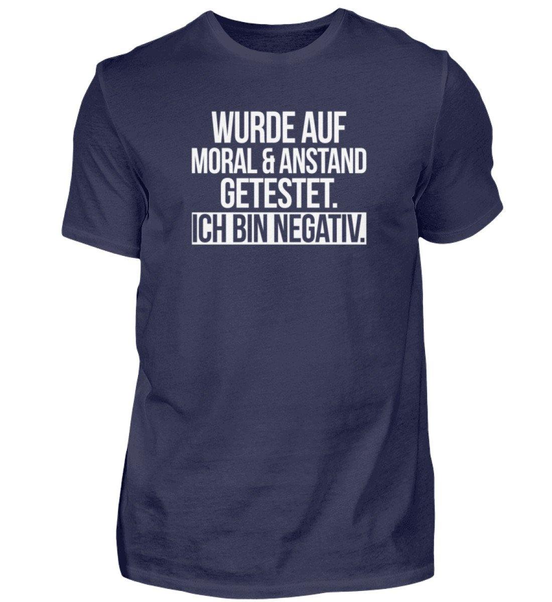 Moral & Anstand getestet - Negativ  - Herren Shirt
