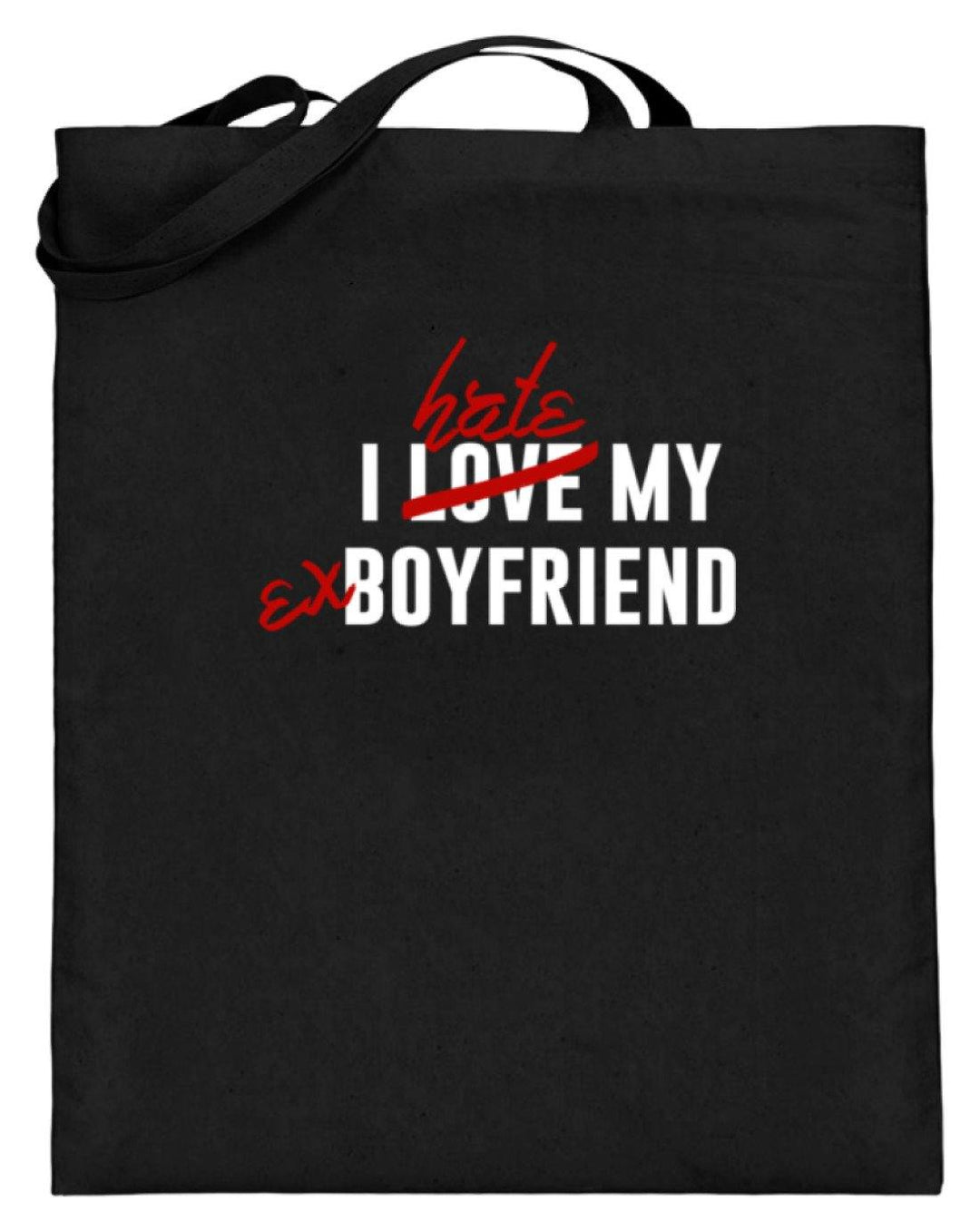 I Love My Boyfriend  - Jutebeutel (mit langen Henkeln) - Words on Shirts