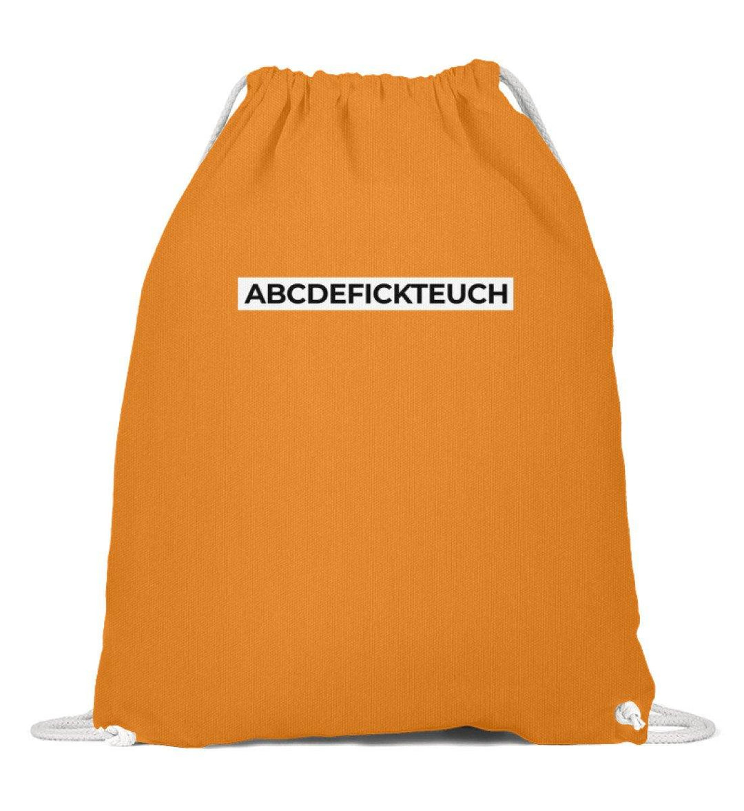 ABCDEFICKTEUCH - Words on Shirts  - Baumwoll Gymsac - Words on Shirts Sag es mit dem Mittelfinger Shirts Hoodies Sweatshirt Taschen Gymsack Spruch Sprüche Statement