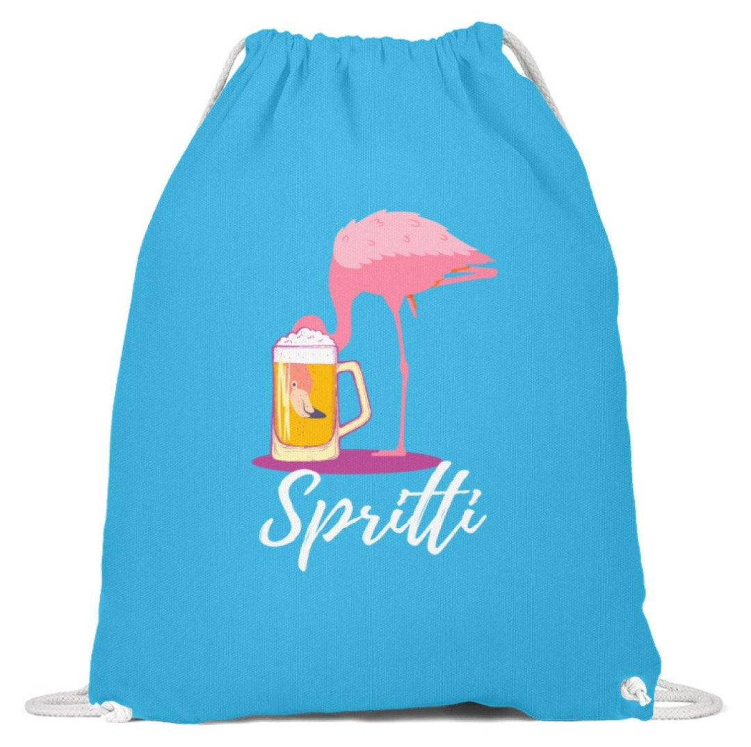 Flamingo Spritti - Words on Shirt  - Baumwoll Gymsac - Words on Shirts Sag es mit dem Mittelfinger Shirts Hoodies Sweatshirt Taschen Gymsack Spruch Sprüche Statement