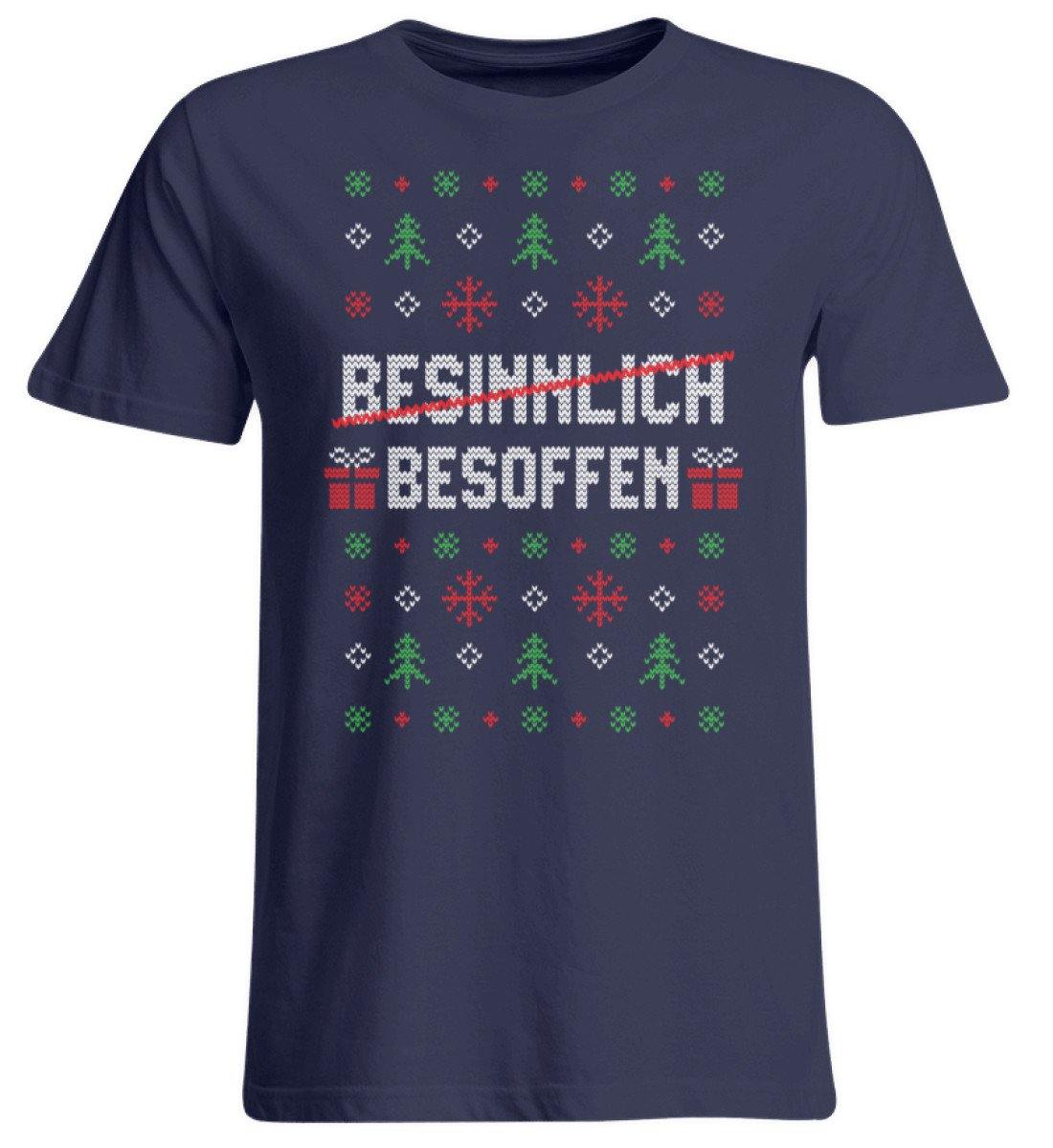 Besinnlich - Besoffen - Words on Shirts  - Übergrößenshirt