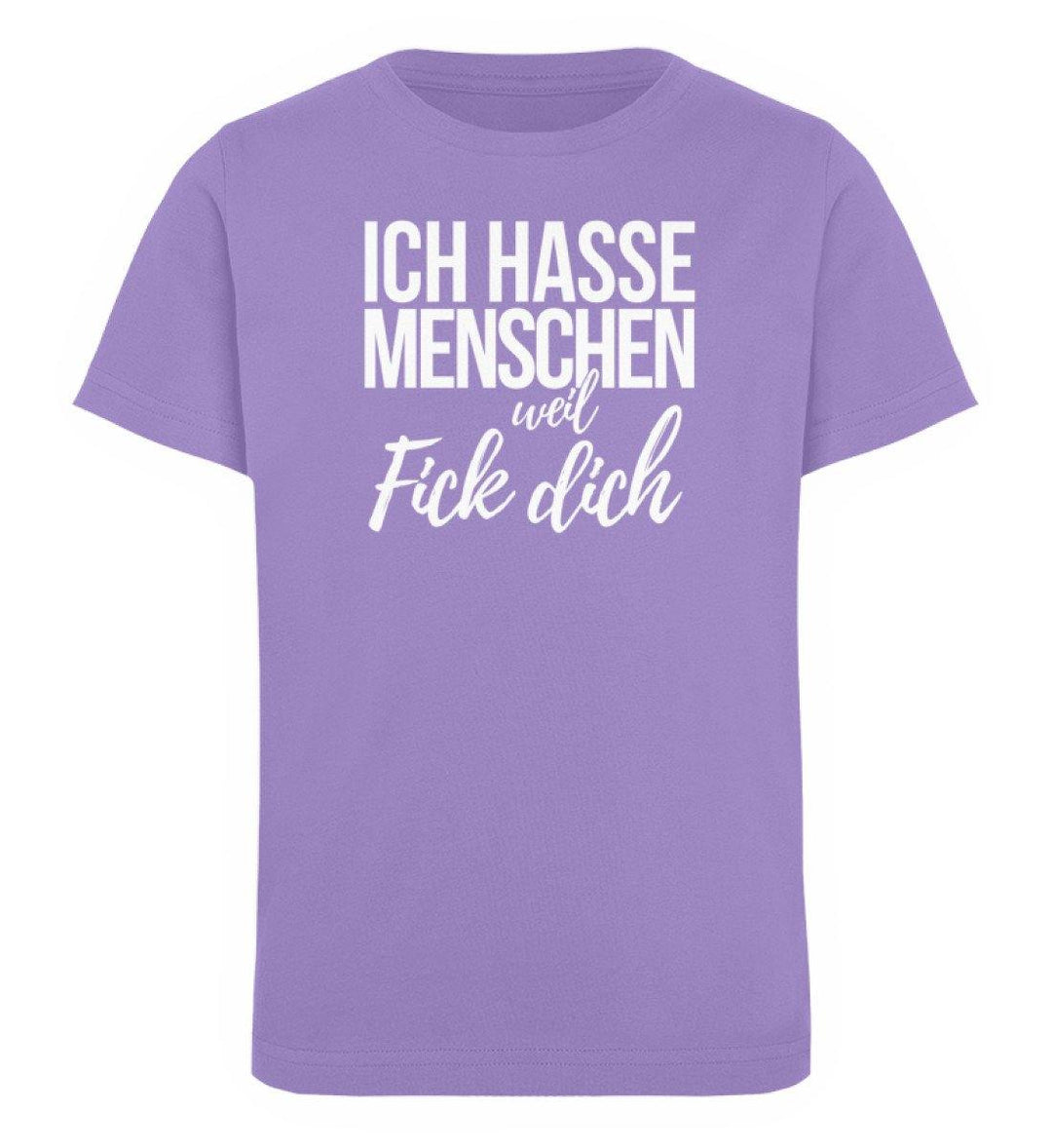 Weil Fick Dich - Words on Shirts - P  - Kinder Organic T-Shirt - Words on Shirts Sag es mit dem Mittelfinger Shirts Hoodies Sweatshirt Taschen Gymsack Spruch Sprüche Statement