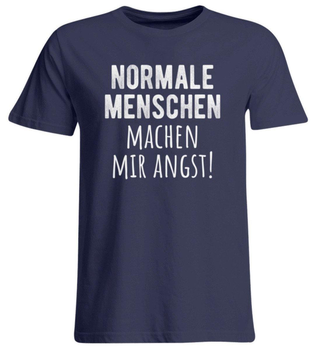 Normale Menschen - Words on Shirts  - Übergrößenshirt - Words on Shirts Sag es mit dem Mittelfinger Shirts Hoodies Sweatshirt Taschen Gymsack Spruch Sprüche Statement