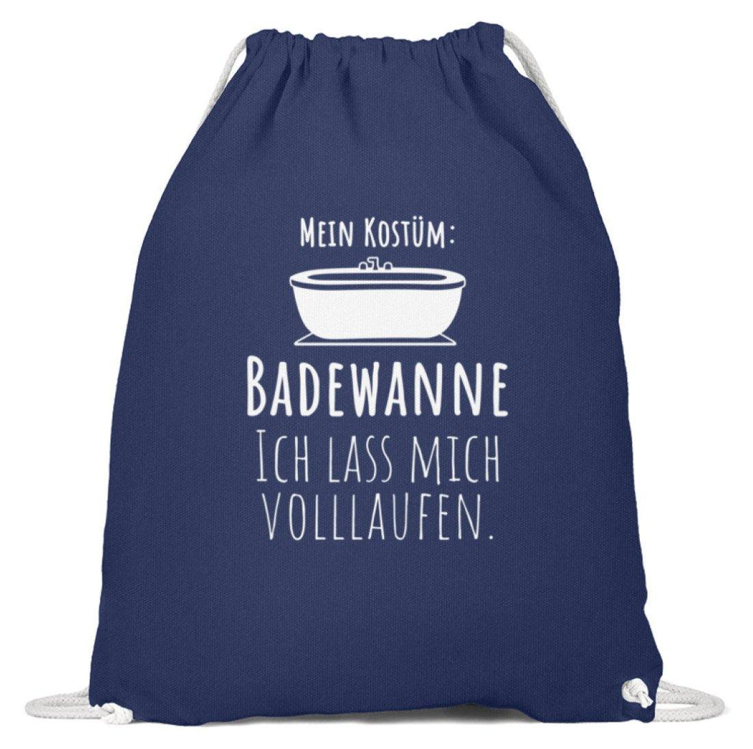 Kostüm Badewanne - Words on Shirts  - Baumwoll Gymsac - Karneval,  Fasching & Fastnacht - Words on Shirts Sag es mit dem Mittelfinger Shirts Hoodies Sweatshirt Taschen Gymsack Spruch Sprüche Statement