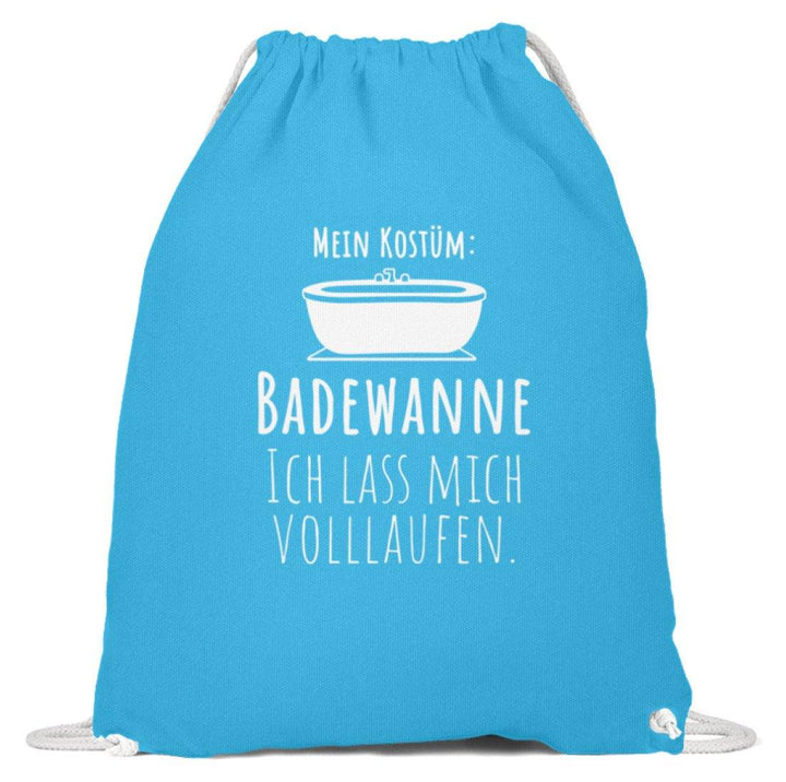 Kostüm Badewanne - Words on Shirts  - Baumwoll Gymsac - Karneval,  Fasching & Fastnacht - Words on Shirts Sag es mit dem Mittelfinger Shirts Hoodies Sweatshirt Taschen Gymsack Spruch Sprüche Statement