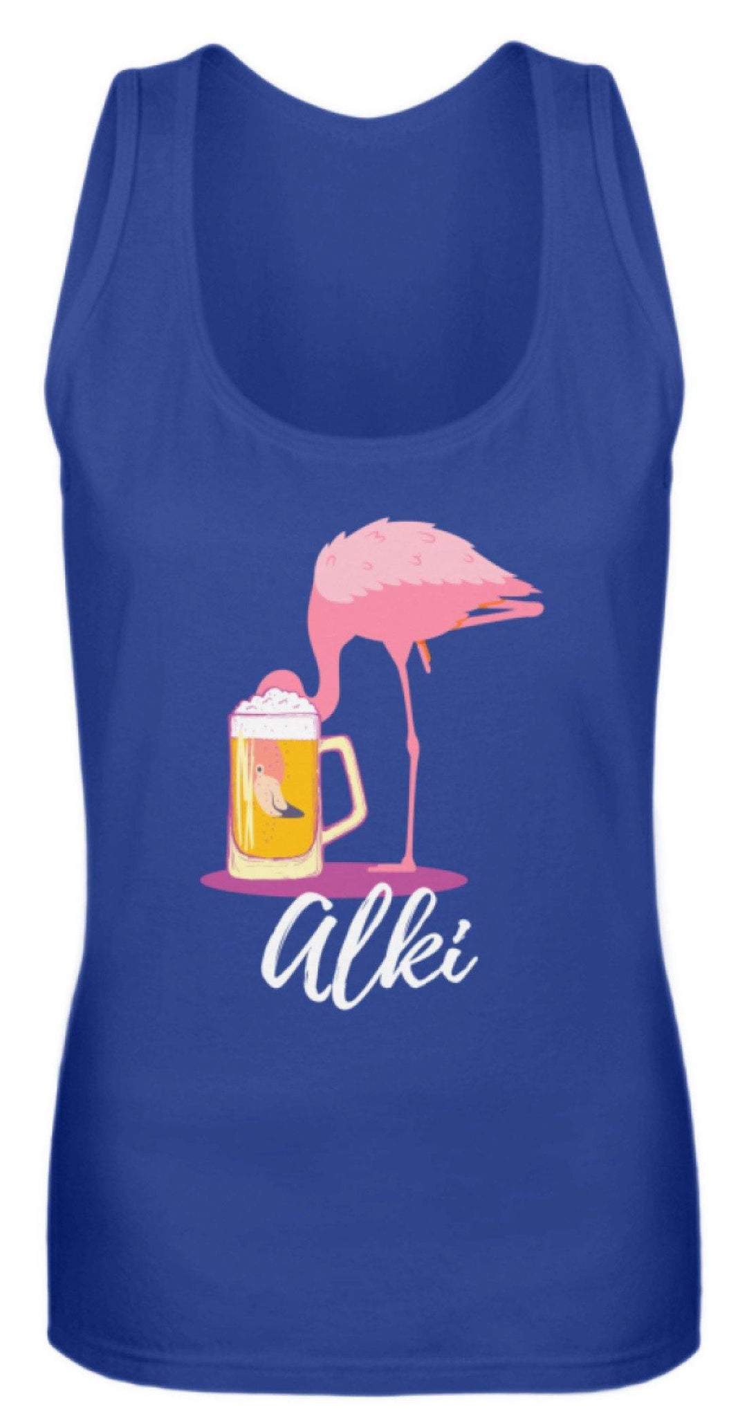 Flamingo Alki - Words on Shirt  - Frauen Tanktop - Words on Shirts Sag es mit dem Mittelfinger Shirts Hoodies Sweatshirt Taschen Gymsack Spruch Sprüche Statement