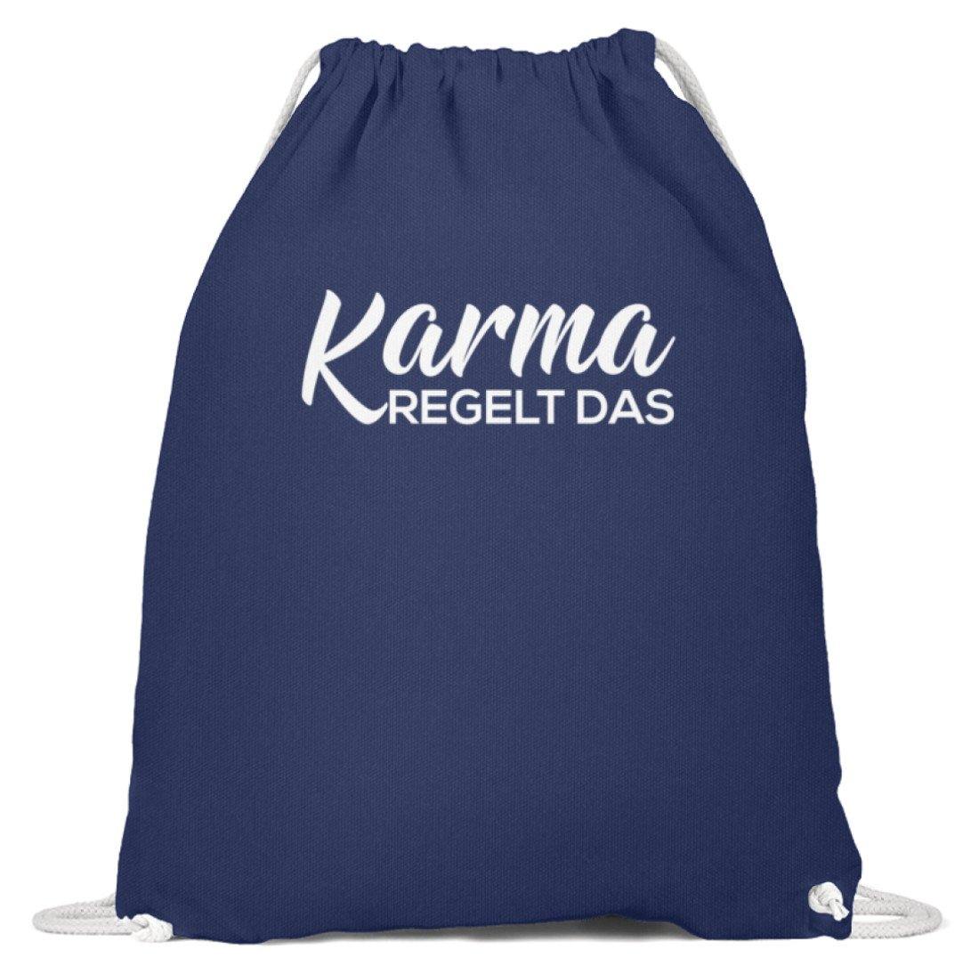 Karma regelt das - Words on Shirts  - Baumwoll Gymsac