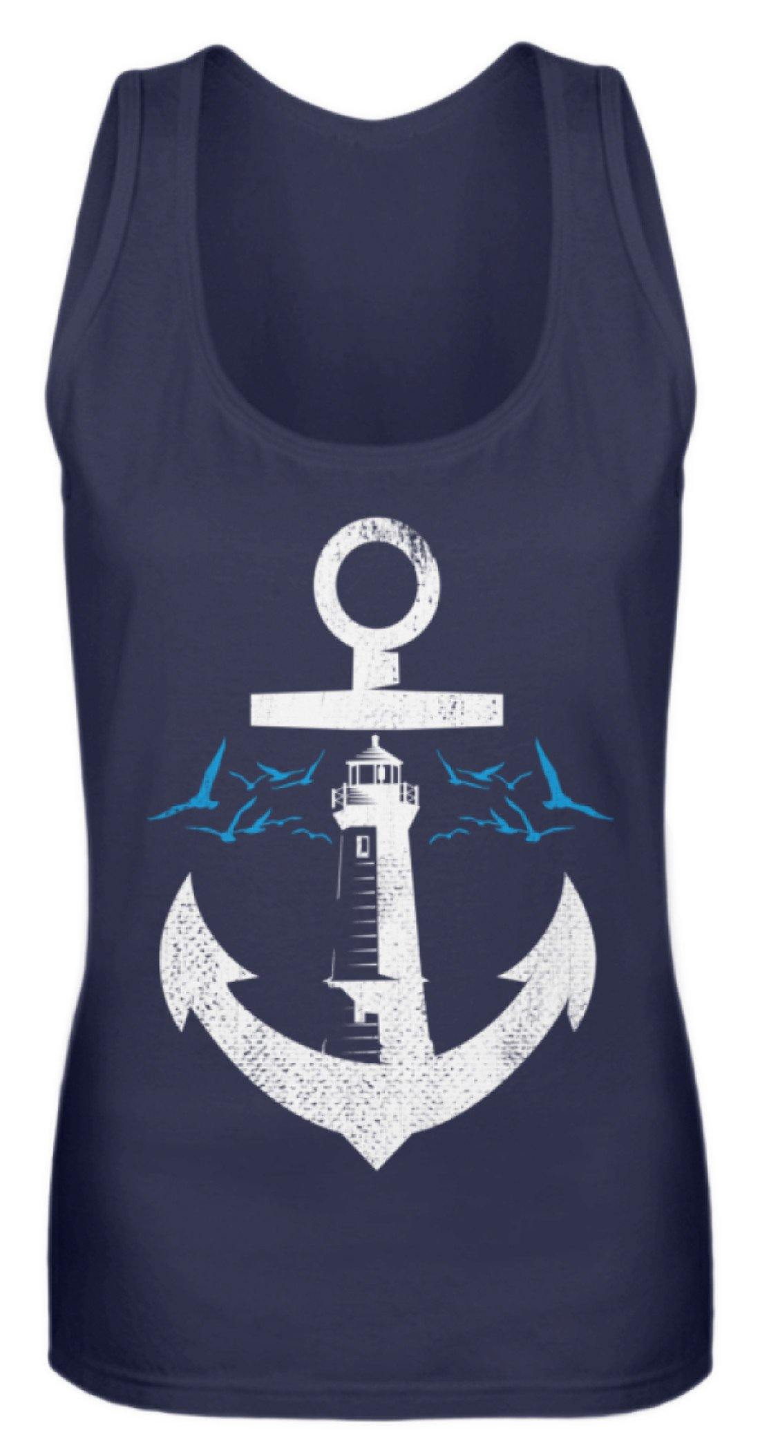 Norddeutsch Anker Leuchtturm  - Frauen Tanktop