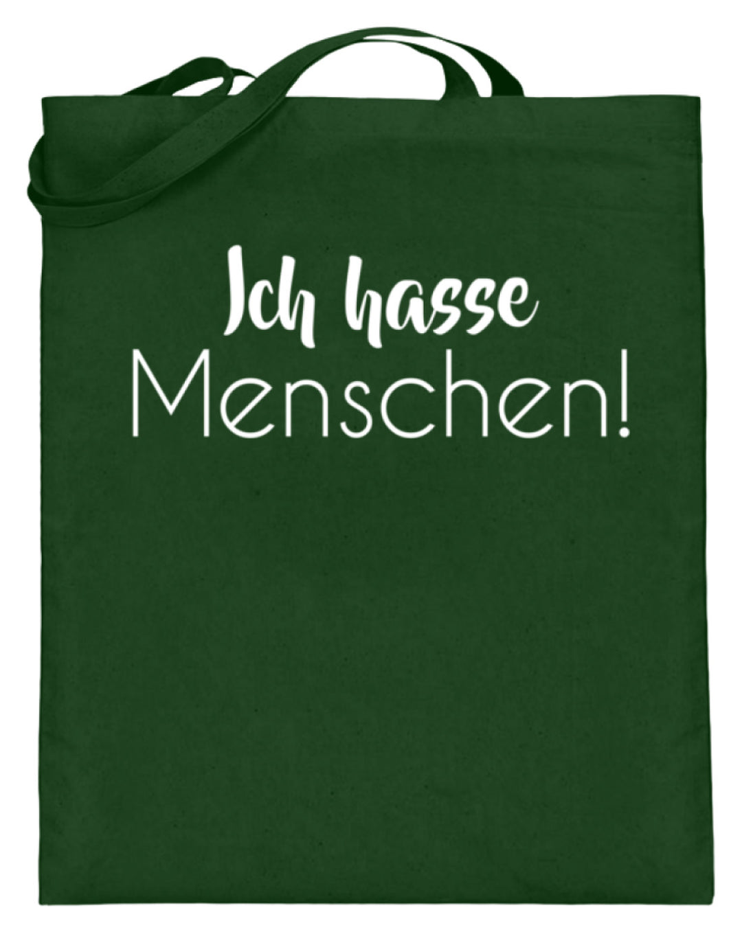 Ich hasse Menschen - Girls only  - Jutebeutel (mit langen Henkeln) - Words on Shirts