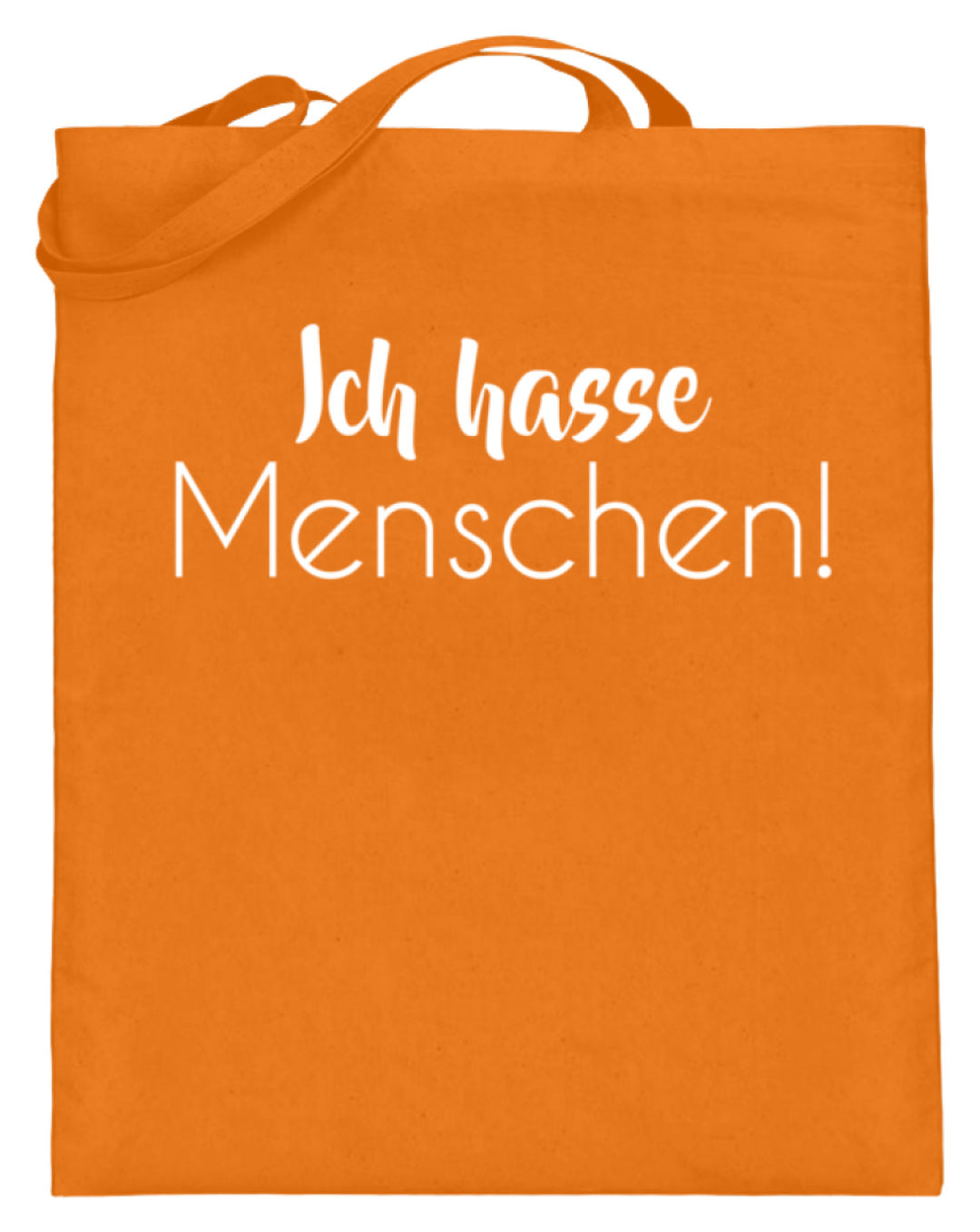 Ich hasse Menschen - Girls only  - Jutebeutel (mit langen Henkeln) - Words on Shirts