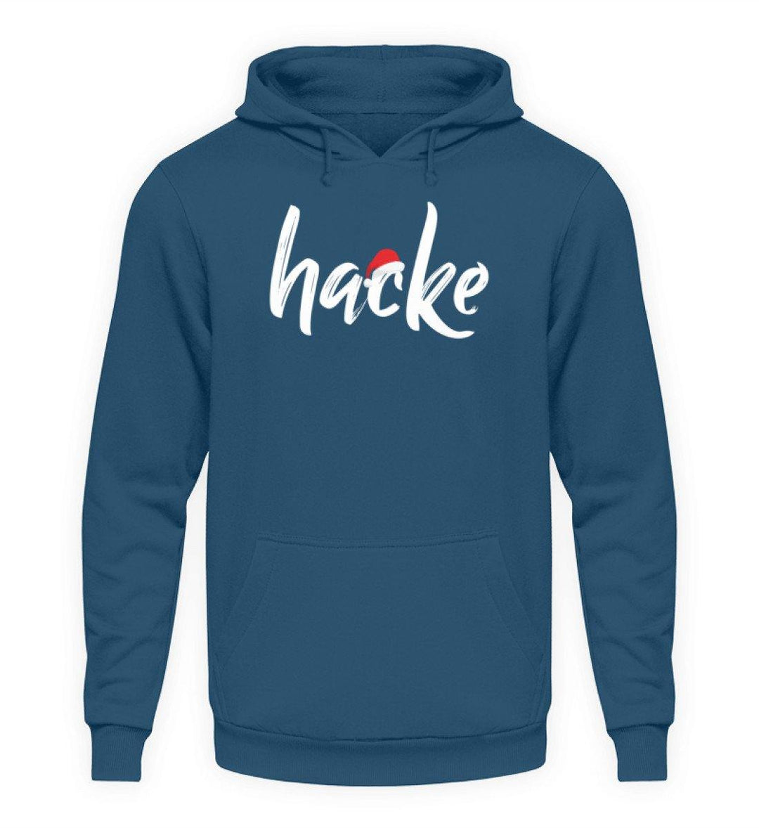 Hacke - Hacke Dicht - Words on Shirts  - Unisex Kapuzenpullover Hoodie - Words on Shirts Sag es mit dem Mittelfinger Shirts Hoodies Sweatshirt Taschen Gymsack Spruch Sprüche Statement