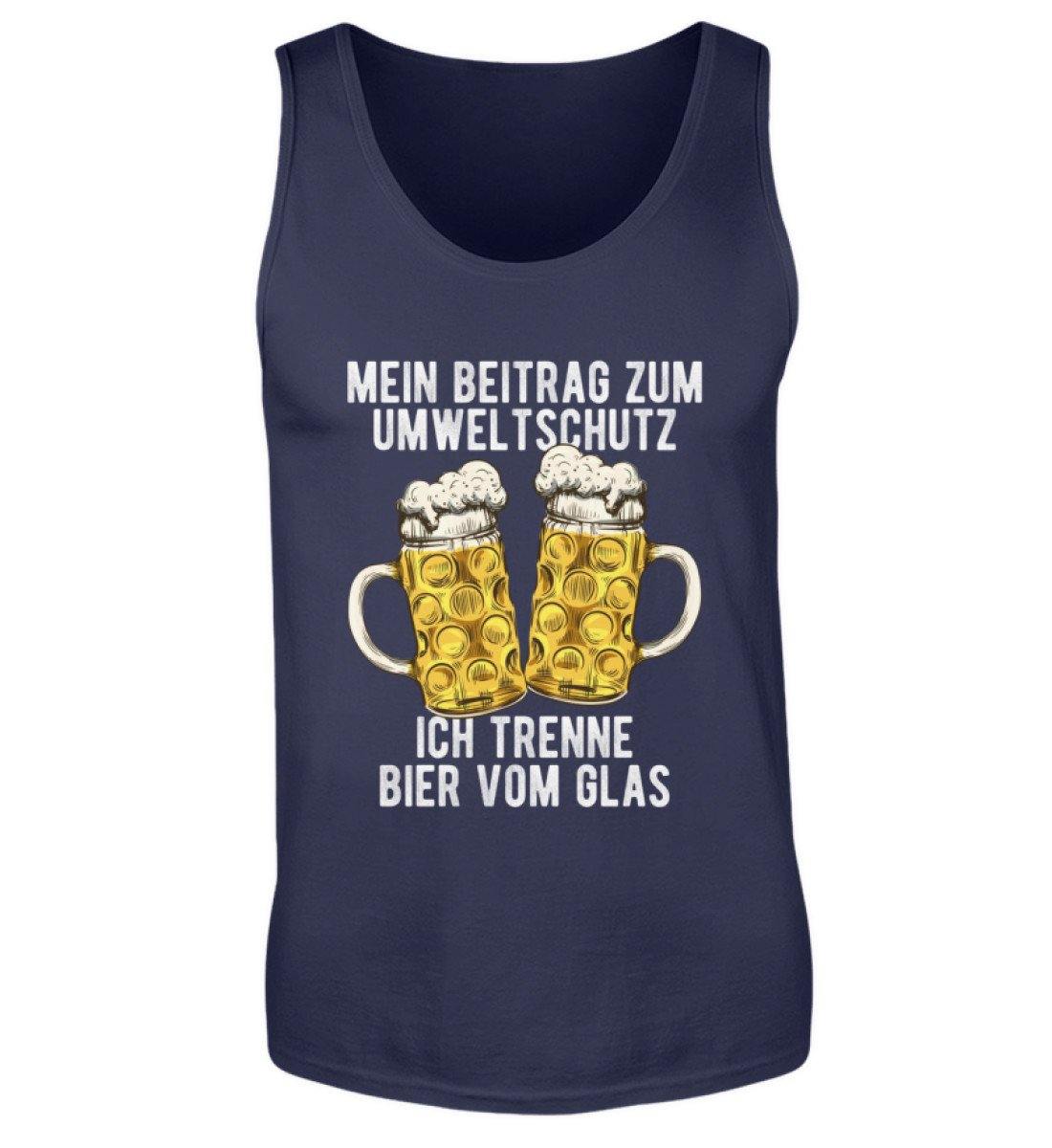 Umweltschutz - Trenne Bier vom Glas  - Herren Tanktop