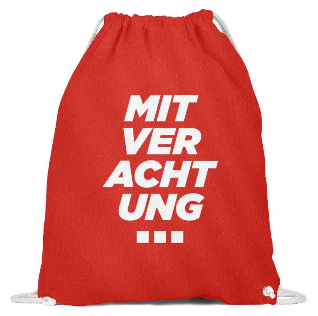 Mit Verachtung...  - Baumwoll Gymsac - Words on Shirts