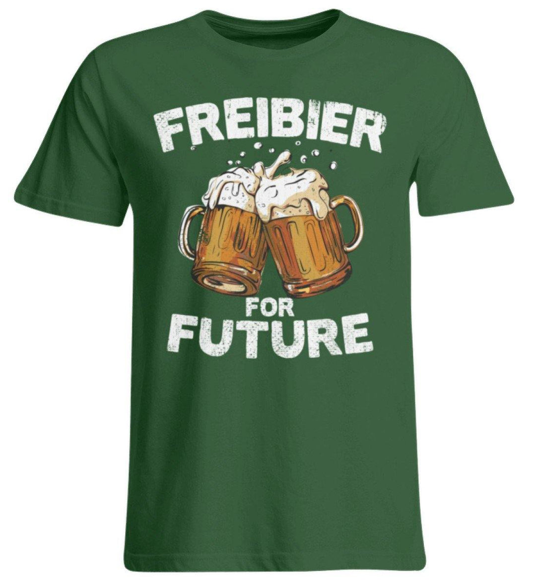 Freibier for Future - Words on Shirts  - Übergrößenshirt - Words on Shirts Sag es mit dem Mittelfinger Shirts Hoodies Sweatshirt Taschen Gymsack Spruch Sprüche Statement