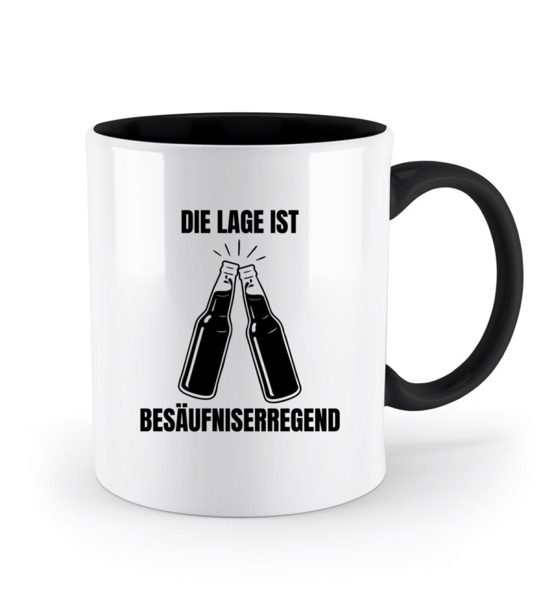 Die Lage ist besäufniserregend  - Zweifarbige Tasse