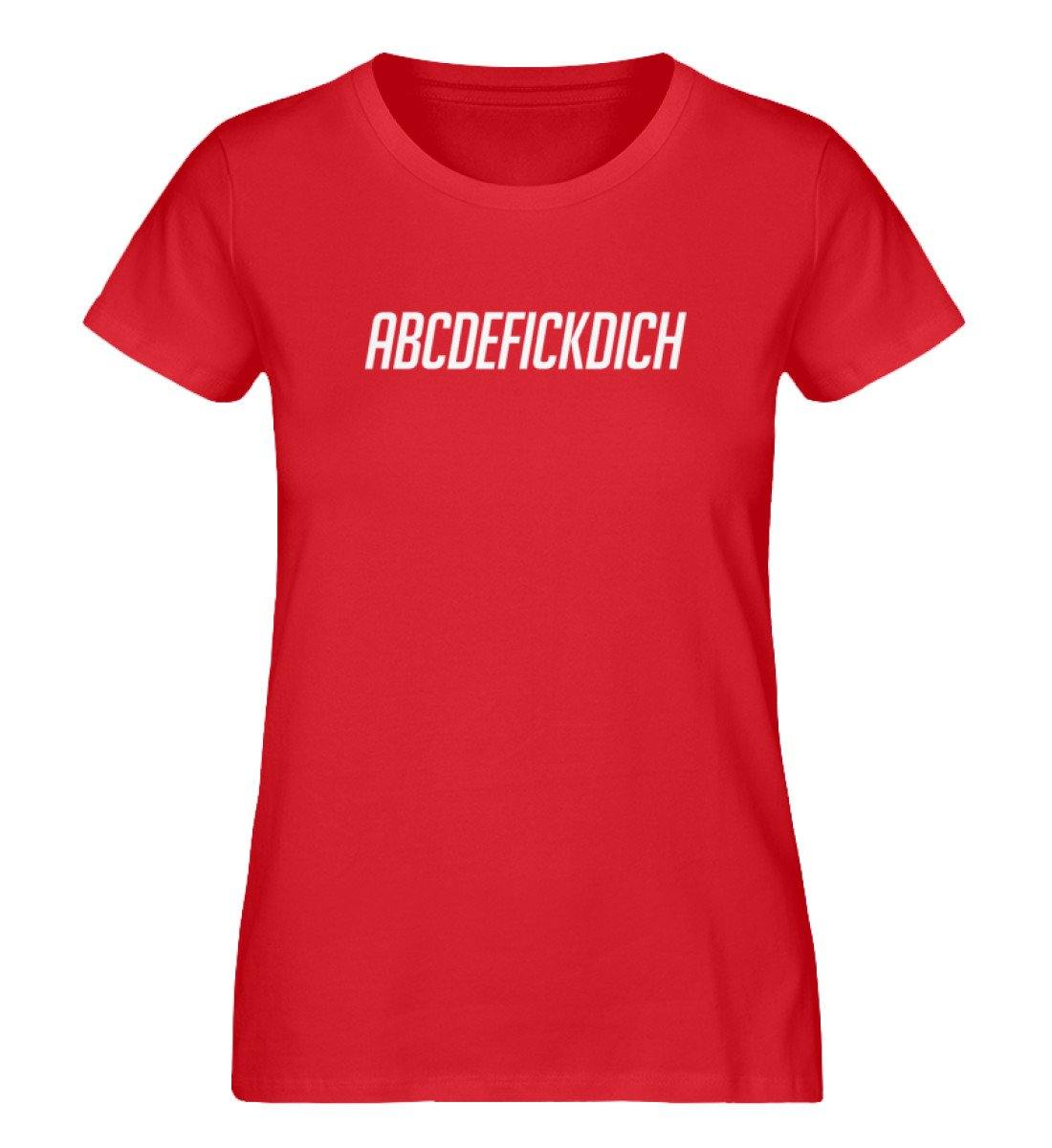 ABCDEFICKDICH -  Damen Premium Organic Shirt
