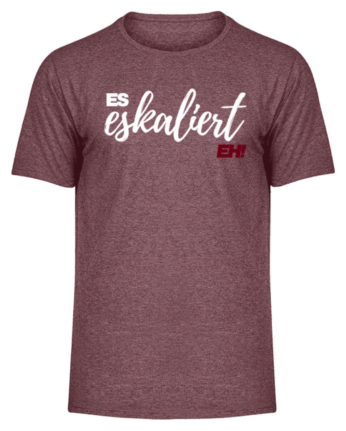 Es Eskaliert Eh - Words on Shirts (1)  - Herren Melange Shirt
