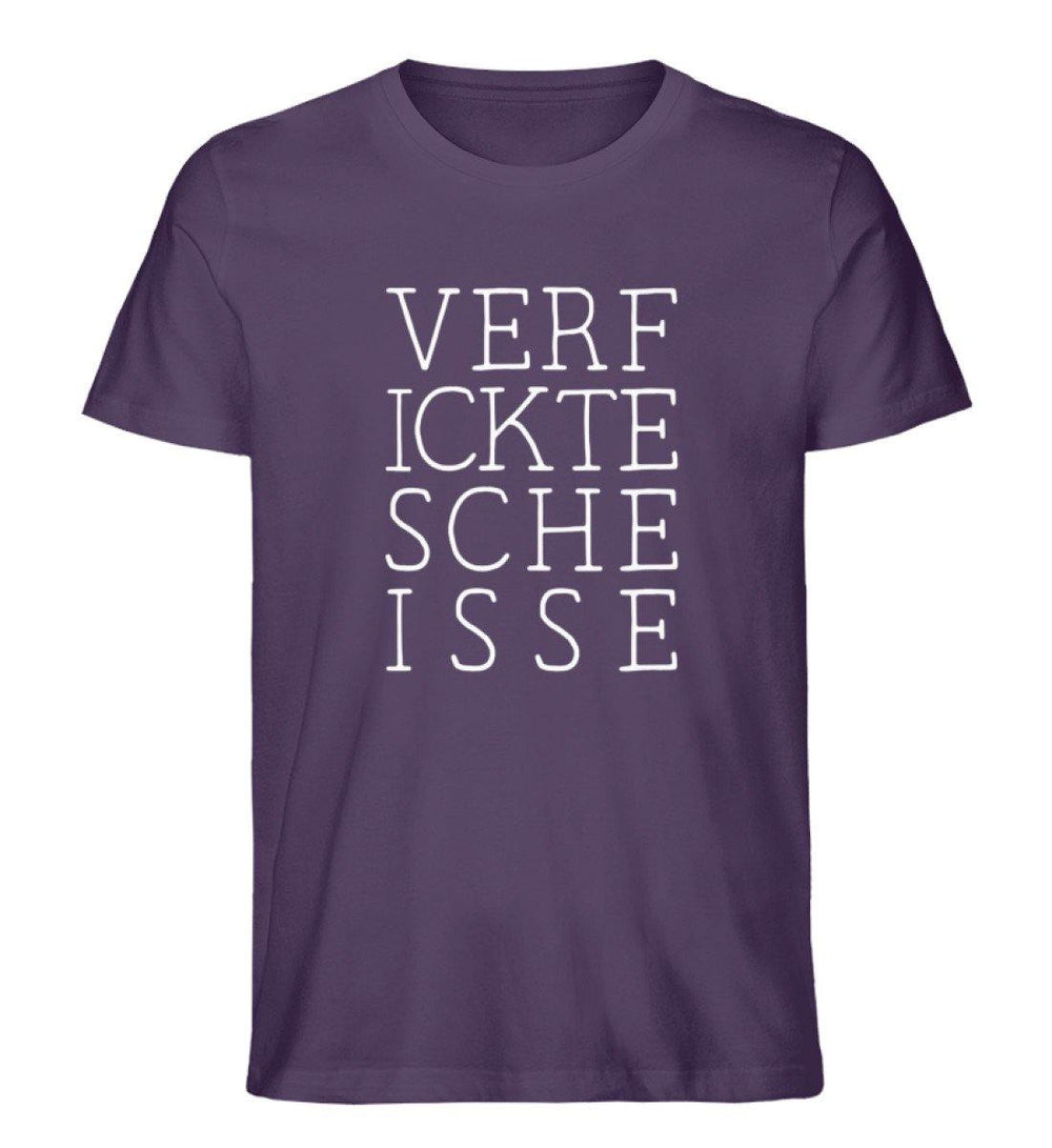 verf ickte sche isse  Words on Shirts PR  - Herren Premium Organic Shirt - Words on Shirts Sag es mit dem Mittelfinger Shirts Hoodies Sweatshirt Taschen Gymsack Spruch Sprüche Statement