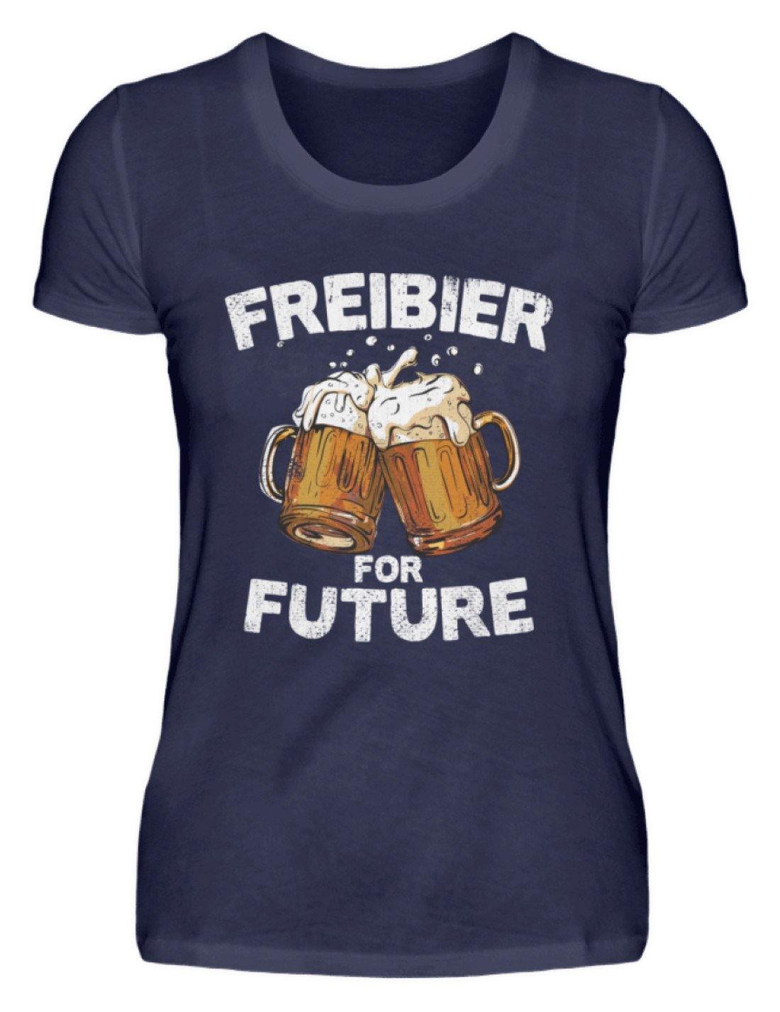 Freibier for Future - Words on Shirts  - Damenshirt