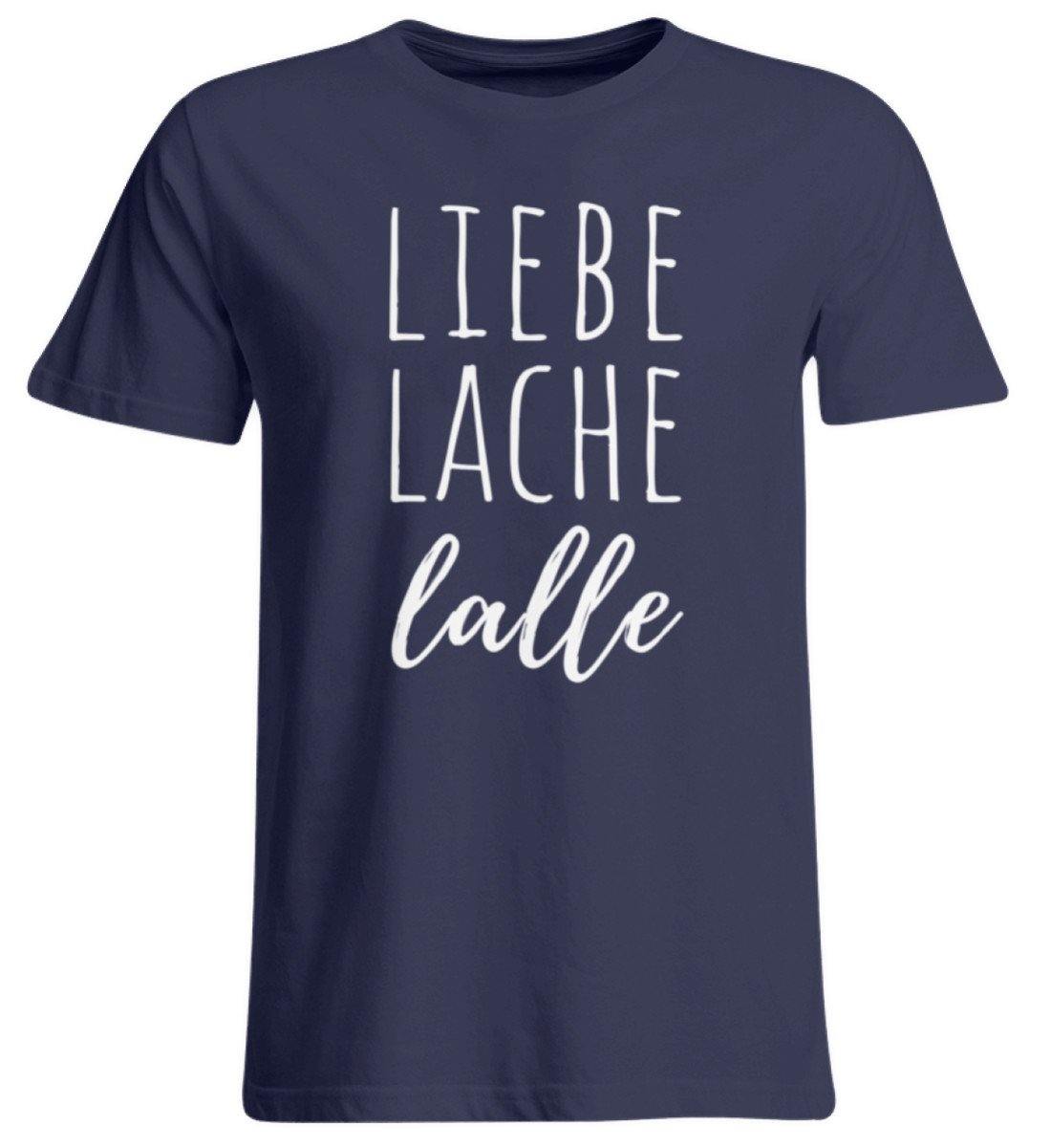 Liebe Lache Lalle - Words on Shirt  - Übergrößenshirt