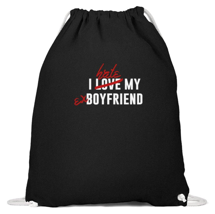 I Love My Boyfriend  - Baumwoll Gymsac - Words on Shirts