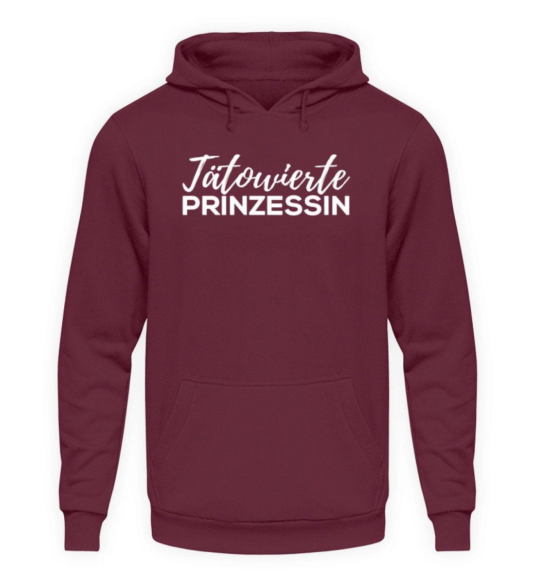 Tätowierte Prinzessin - Words on Shirt - Unisex Kapuzenpullover Hoodie