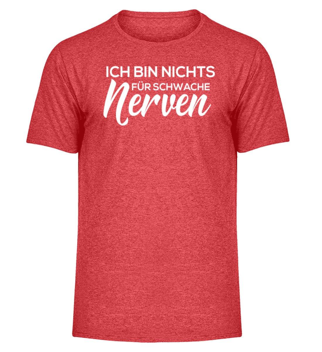 Schwache Nerve -  Words on Shirts - PR  - Herren Melange Shirt
