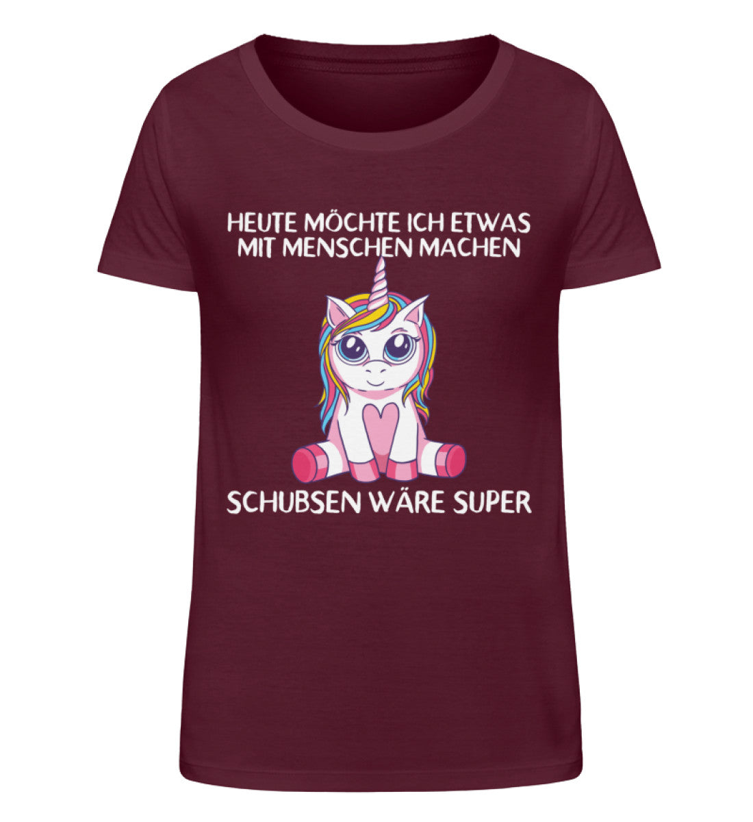 Etwas mit Menschen machen - Einhorn TF  - Damen Organic Shirt